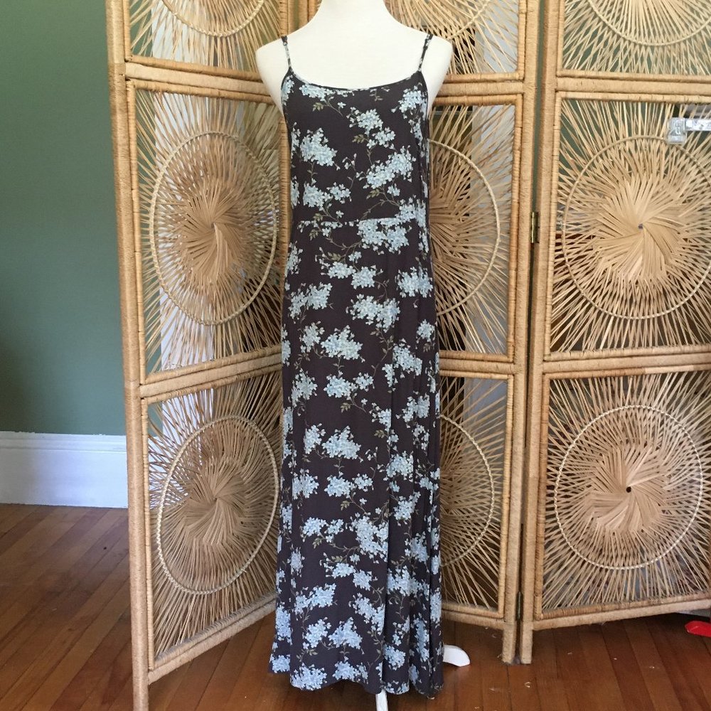 The Limited Vintage 90s Flowy & Flowery Maxi Dress